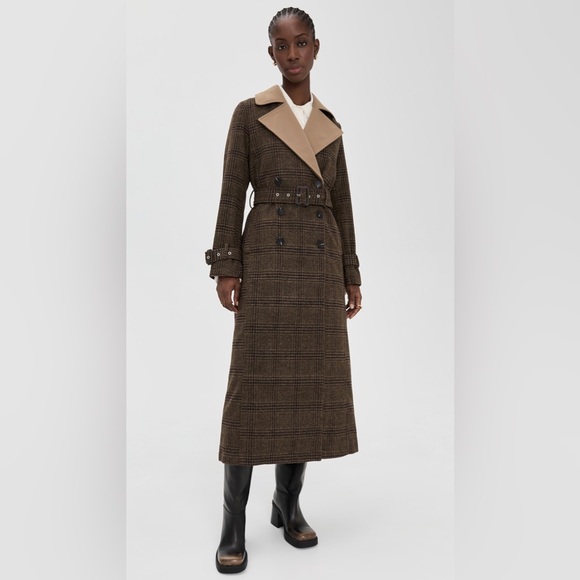 Avec Les Filles Jackets & Blazers - Avec Les Filles Double Layered Trench Coat